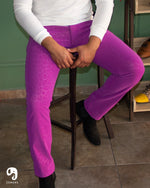 Cargar imagen en el visor de la galería, PANTALON EXOTICO VINIPIEL ANIMAL MAGENTA
