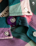Cargar imagen en el visor de la galería, CAMISA MANGA LARGA CUADROS TONALIDADES PASTELES ROSAS Y AZULES
