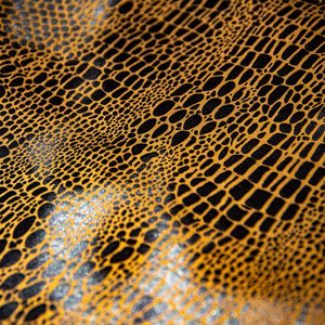 BLAZER SOLAPA V EXOTICO LICRA VIBORA CAFE MANCHA PLATEADA