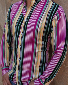 CAMISA MANGA LARGA RAYAS SANDIA