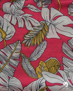CAMISA MANGA LARGA ESTAMPADO CORAL HAWAI BLANCO