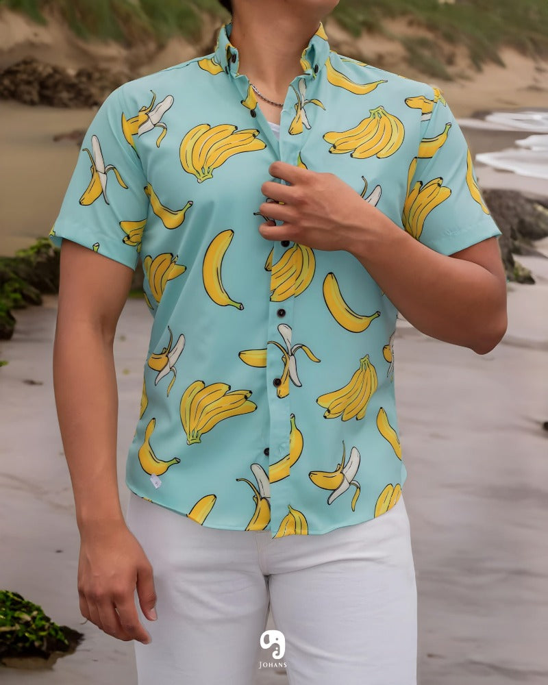 CAMISA MANGA CORTA ESTAMPADO BANANA MIX