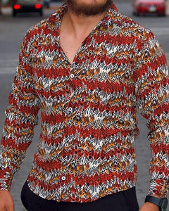 CAMISA MANGA LARGA ESTAMPADO OTOÑO