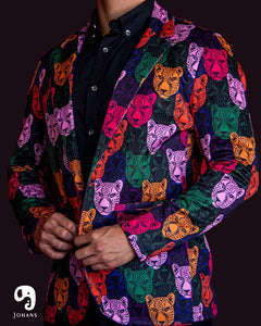 BLAZER SOLAPA V EXOTICO JAGUARES DE COLORES