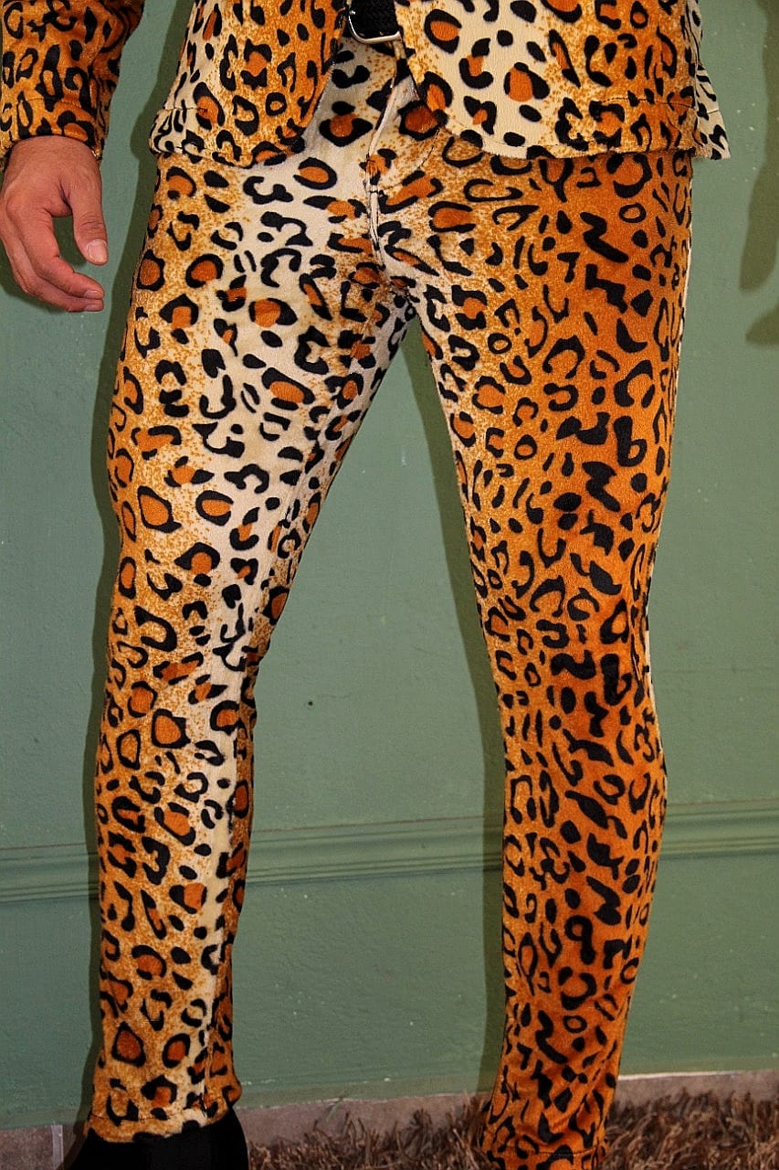 PANTALÓN EXOTICO ANIMAL PRINT AFELPADO DE TRIGE