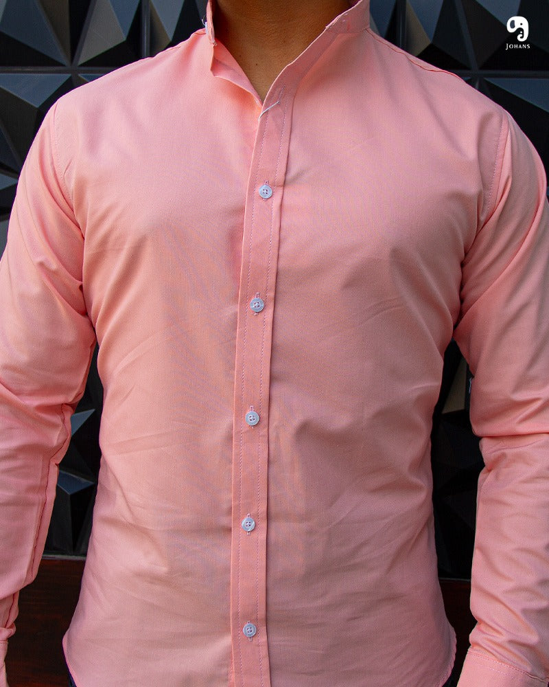 Camisa color fashion melon hombre