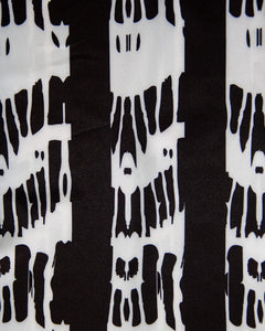 CAMISA MANGA LARGA ESTAMPADA BLANCA CEBRA INTERMITENTE