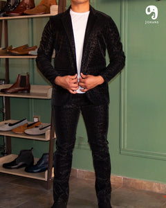 PANTALON EXOTICO VINIPIEL ANIMAL NEGRO
