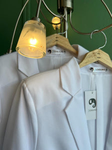 BLAZER SOLAPA V LISO BLANCO PAMELA