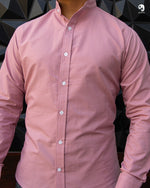 Cargar imagen en el visor de la galería, CAMISA MANGA LARGA CUELLO MAO COLOR MAUVE
