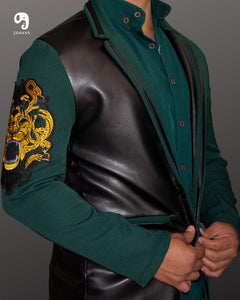 BLAZER SOLAPA V EXOTICO MIZTLI COLOR VERDE