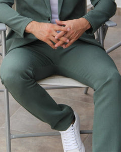 PANTALÓN LISO VERDE CEMENTO PAMELA