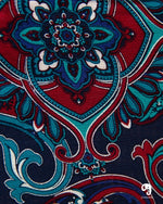 Cargar imagen en el visor de la galería, CAMISA MANGA LARGA ESTAMPADO MOSAICO FLORES AZUL
