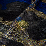 Cargar imagen en el visor de la galería, BLAZER SOLAPA V EXOTICO LICRA MILITAR  TIPO VIBORA AZUL
