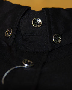 CAMISA MANGA LARGA LISA NEGRO