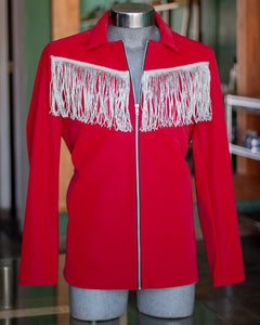 BLAZER CUELLO MAO ROJO CON FLEQUILLOS