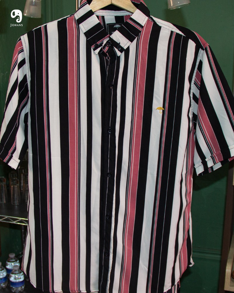 CAMISA MANGA CORTA ESTAMPADO DE RAYAS