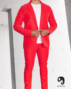 BLAZER SOLAPA V EXOTICO VINIPIEL ANIMAL MANDARINA