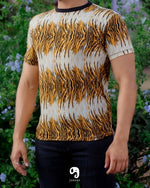Cargar imagen en el visor de la galería, PLAYERA CUELLO REDONDO ESTAMPADO TIGRE
