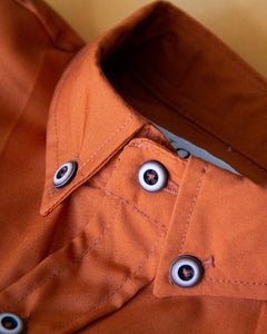 CAMISA MANGA LARGA LISA COBRE