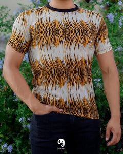 PLAYERA CUELLO REDONDO ESTAMPADO TIGRE