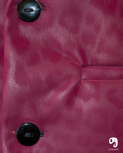 BLAZER SOLAPA  V EXOTICO VINIPIEL ANIMAL VINO