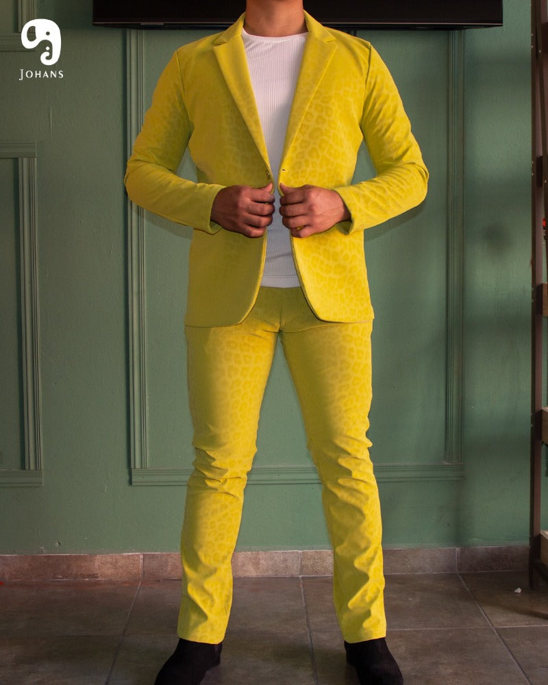 PANTALON EXOTICO VINIPIEL ANIMAL VERDE LIMA