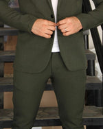 Cargar imagen en el visor de la galería, PANTALÓN  LISO VERDE OLIVO  PAMELA
