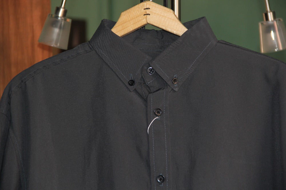 CAMISA MANGA LARGA LISA GRIS RATA