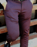 Cargar imagen en el visor de la galería, PANTALÓN CASUAL CUADROS ROJOS
