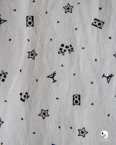 CAMISA MANGA LARGA ESTAMPADO BLANCA COCTEL