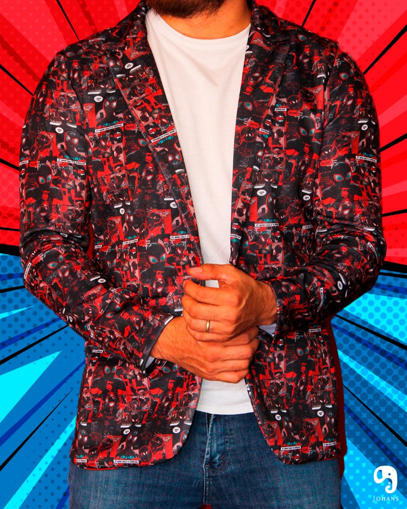 BLAZER SOLAPA V EXOTICO COMIC SPIDERMAN MILES MORALES