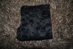 Cargar imagen en el visor de la galería, PANTALÓN EXOTICO NEGRO FLORES DE TERCIOPELO
