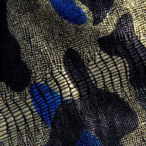 BLAZER SOLAPA V EXOTICO LICRA MILITAR  TIPO VIBORA AZUL