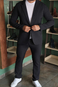 BLAZER SOLAPA V LISO NEGRO PAMELA