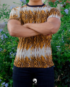 PLAYERA CUELLO REDONDO ESTAMPADO TIGRE
