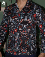 Cargar imagen en el visor de la galería, CAMISA MANGA LARGA ESTAMPADO MIX DE FLORES
