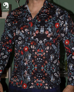CAMISA MANGA LARGA ESTAMPADO MIX DE FLORES