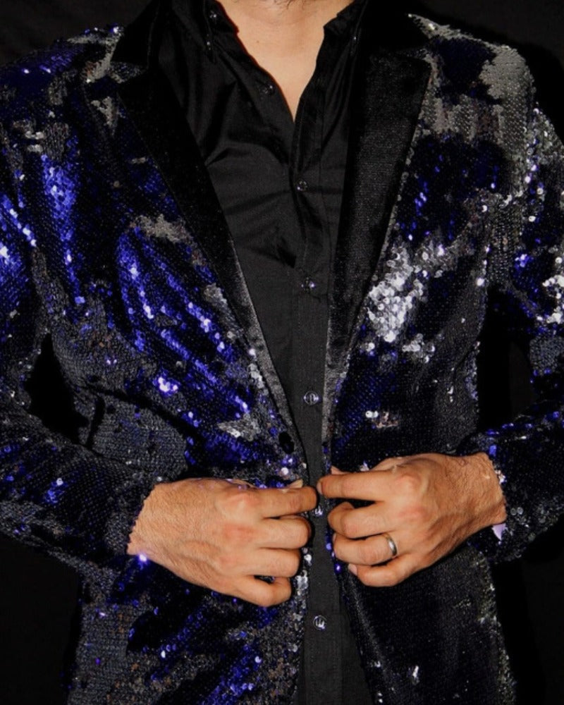 BLAZER SOLAPA V EXOTICO DE LENTEJUELA