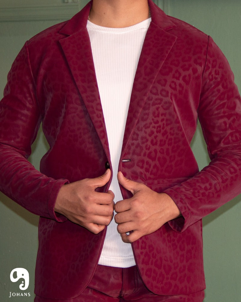 PANTALON EXOTICO VINIPIEL ANIMAL VINO