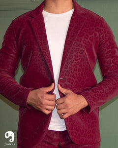 PANTALON EXOTICO VINIPIEL ANIMAL VINO