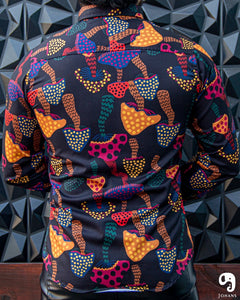 CAMISA MANGA LARGA ESTAMPADO HONGOS ALUCINOGENOS