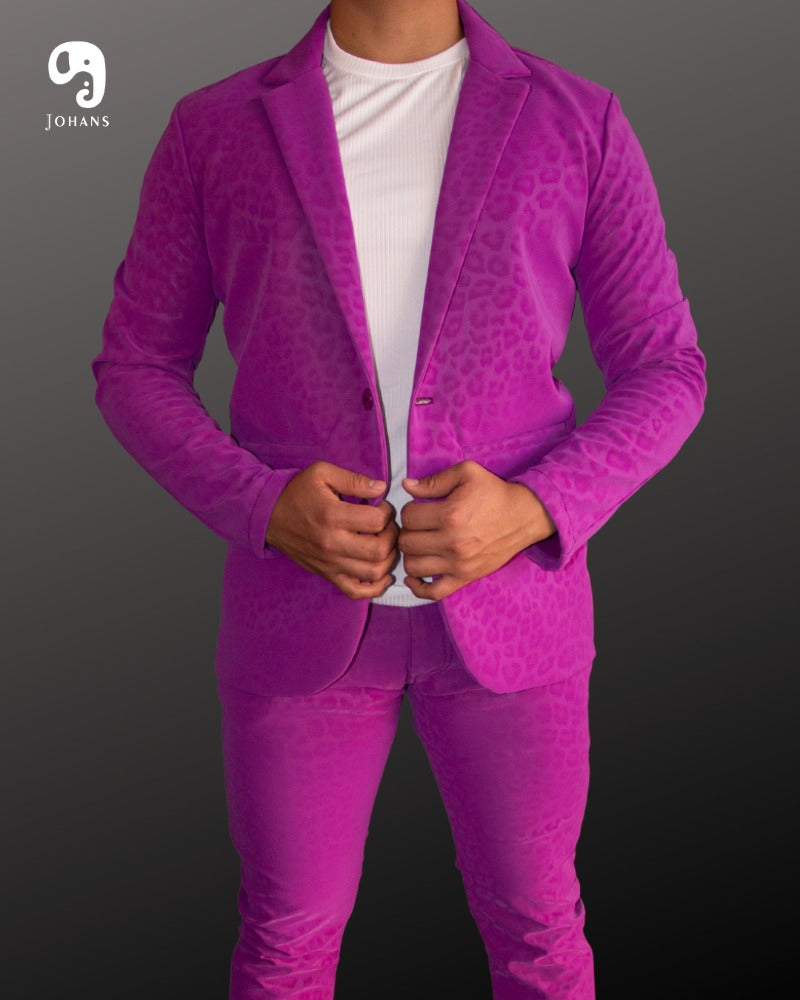 PANTALON EXOTICO VINIPIEL ANIMAL MAGENTA