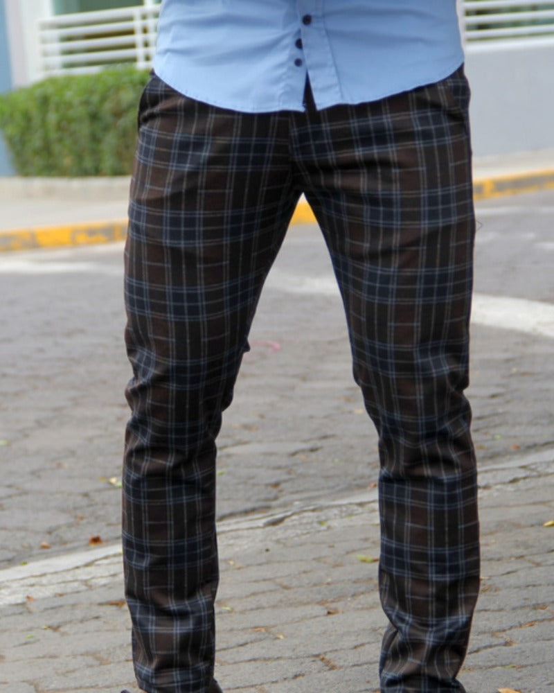 PANTALÓN CASUAL CUADROS CHICOS